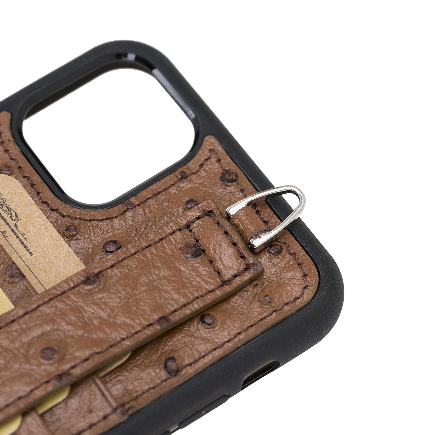 Bouletta Flexible Leather Back Cover with Hand Strap for iPhone 11 Series