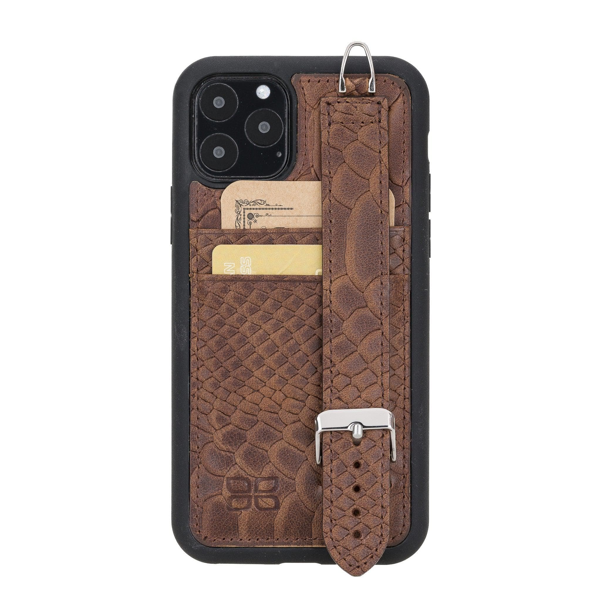 Bouletta Flexible Leather Back Cover with Hand Strap for iPhone 11 Series