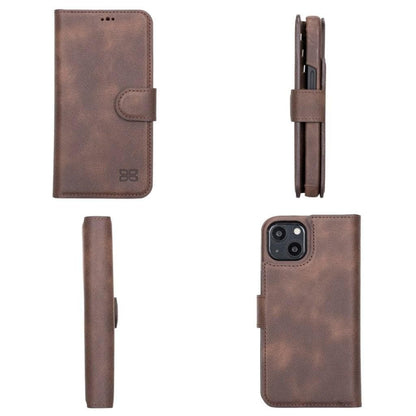 Bouletta Full Leather Coating Detachable Wallet Case for Apple iPhone 13 Series