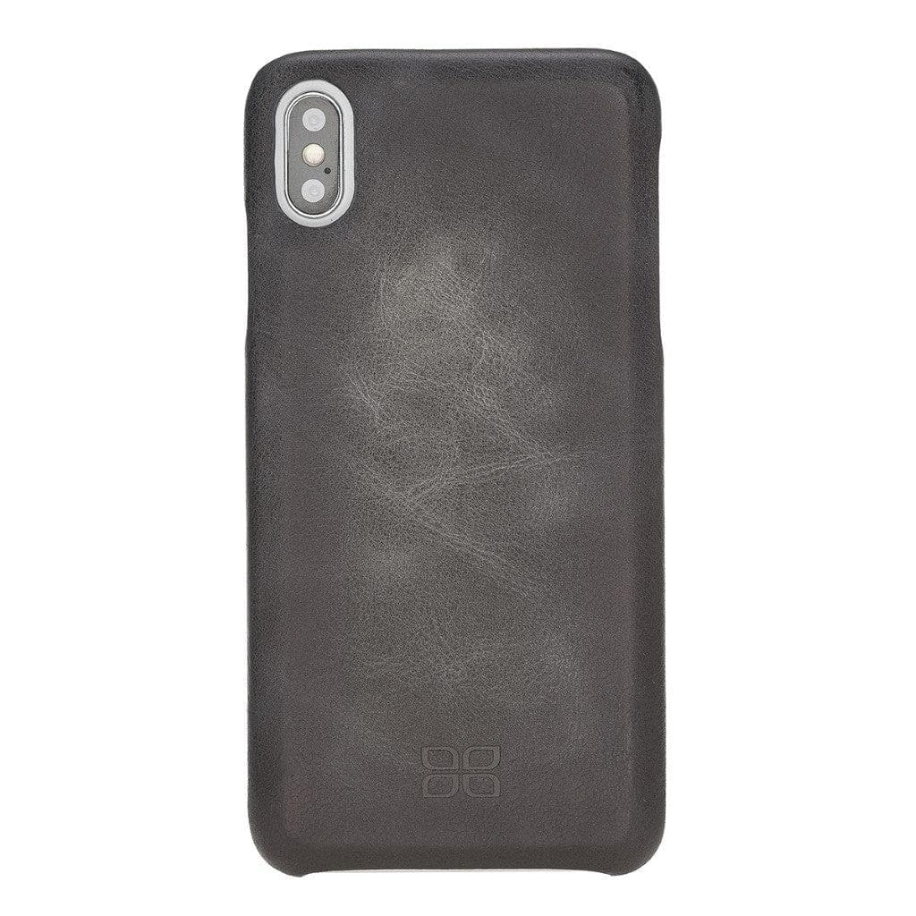 Bouletta Full Leather Covered Back Cover for Apple iPhone X Series Gray / iPhone XR