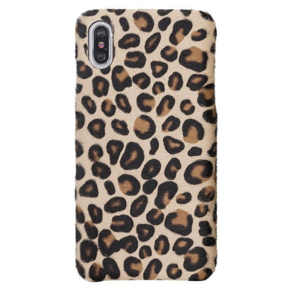 Bouletta Full Leather Covered Back Cover for Apple iPhone X Series iPhone XS Max / Leopard