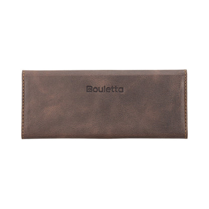 Bouletta Handmade Genuine Leather Eyewear Case - Magnetic Triangular Design