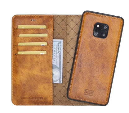 Bouletta Huawei Mate 20 Leather Magnetic Leather Case Light Brown