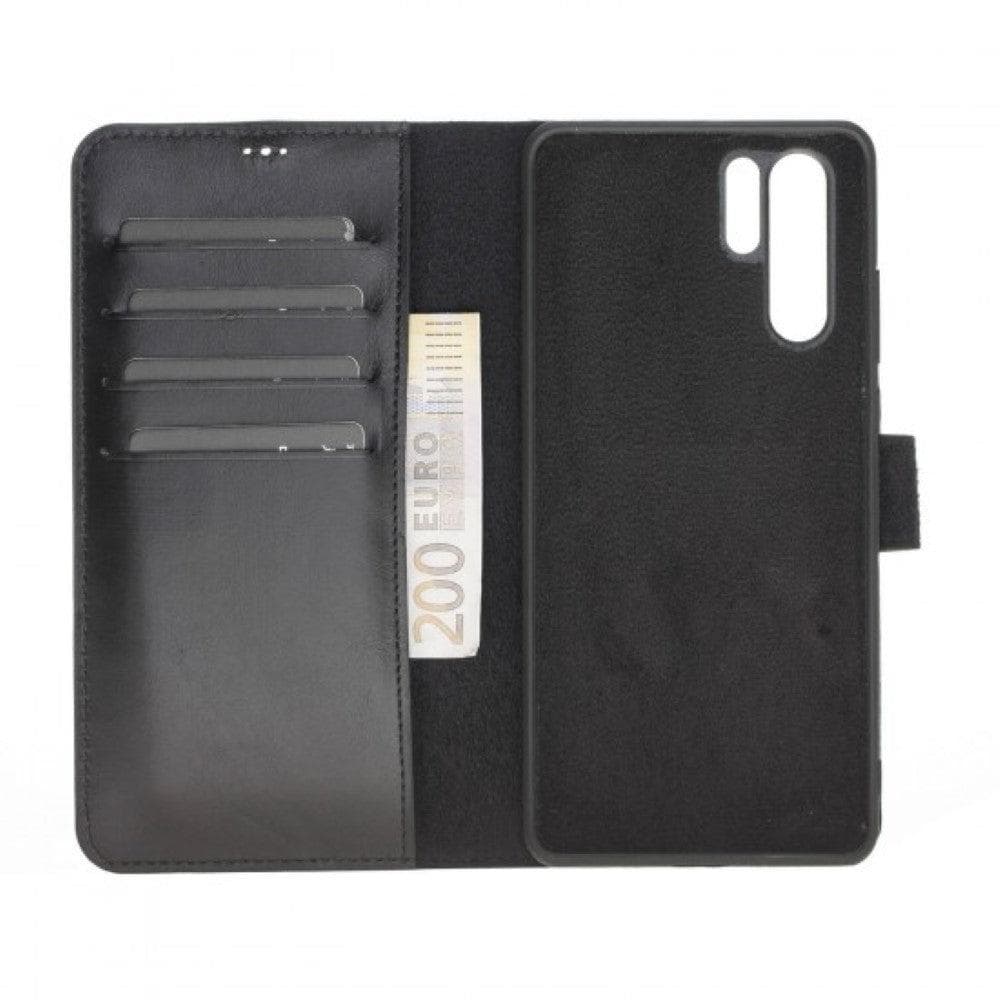 Bouletta Huawei P30 Leather Detachble Magic Wallet Case Huawei P30 / Rustic Black