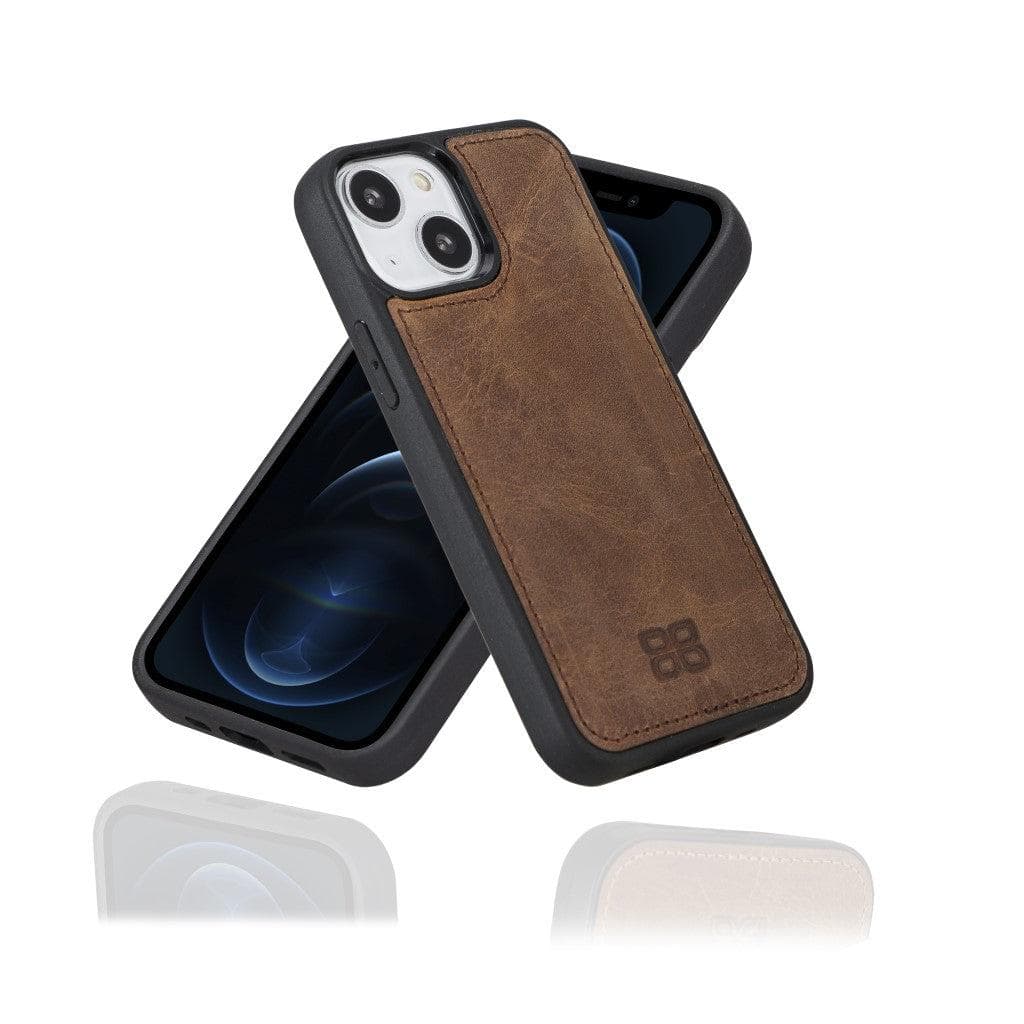 Bouletta Apple iPhone 13 Series Leather Case with Flexible Back Cover iPhone 13 / Antic Brown