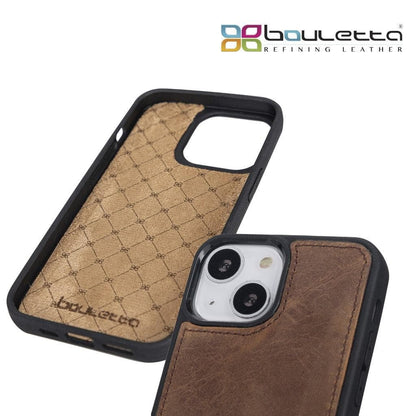 Bouletta Apple iPhone 13 Series Leather Case with Flexible Back Cover