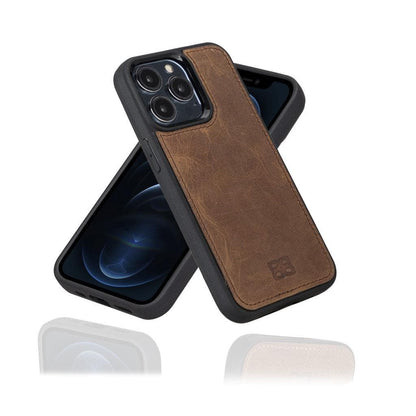 Bouletta Apple iPhone 13 Series Leather Case with Flexible Back Cover iPhone 13 Pro Max / Antic Brown