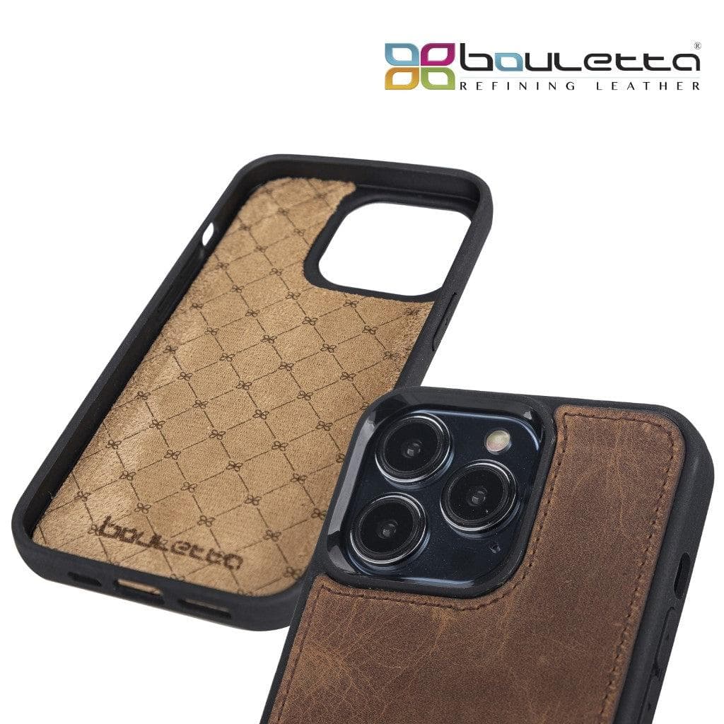 Bouletta Apple iPhone 13 Series Leather Case with Flexible Back Cover