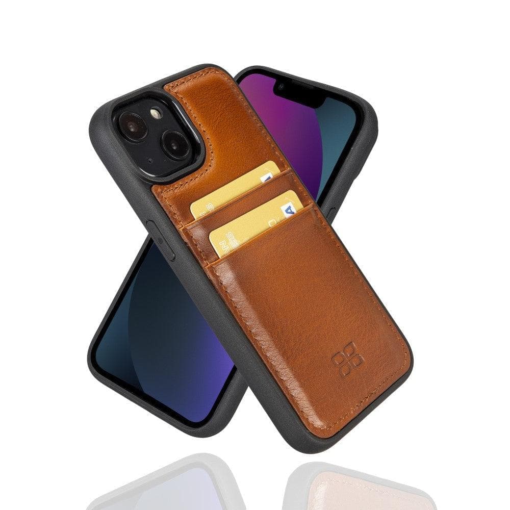 Bouletta Leather Case for iPhone 15 Series with Card Holder iPhone 15 Plus / Tan / Leather