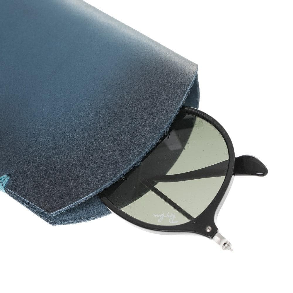 Bouletta Leather Glasses Case Blue