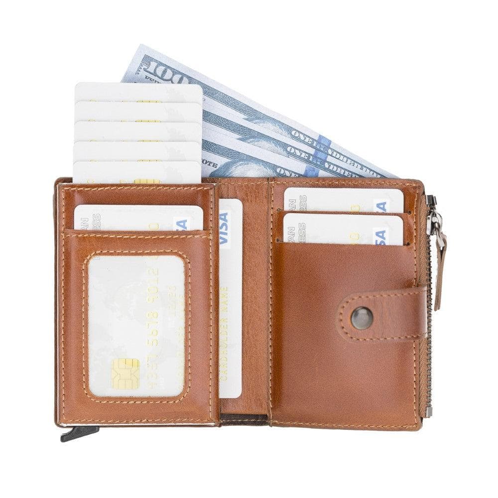 Bouletta Leather Zip Mechanical Card Holder