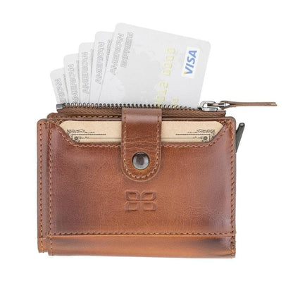 Bouletta Leather Zip Mechanical Card Holder