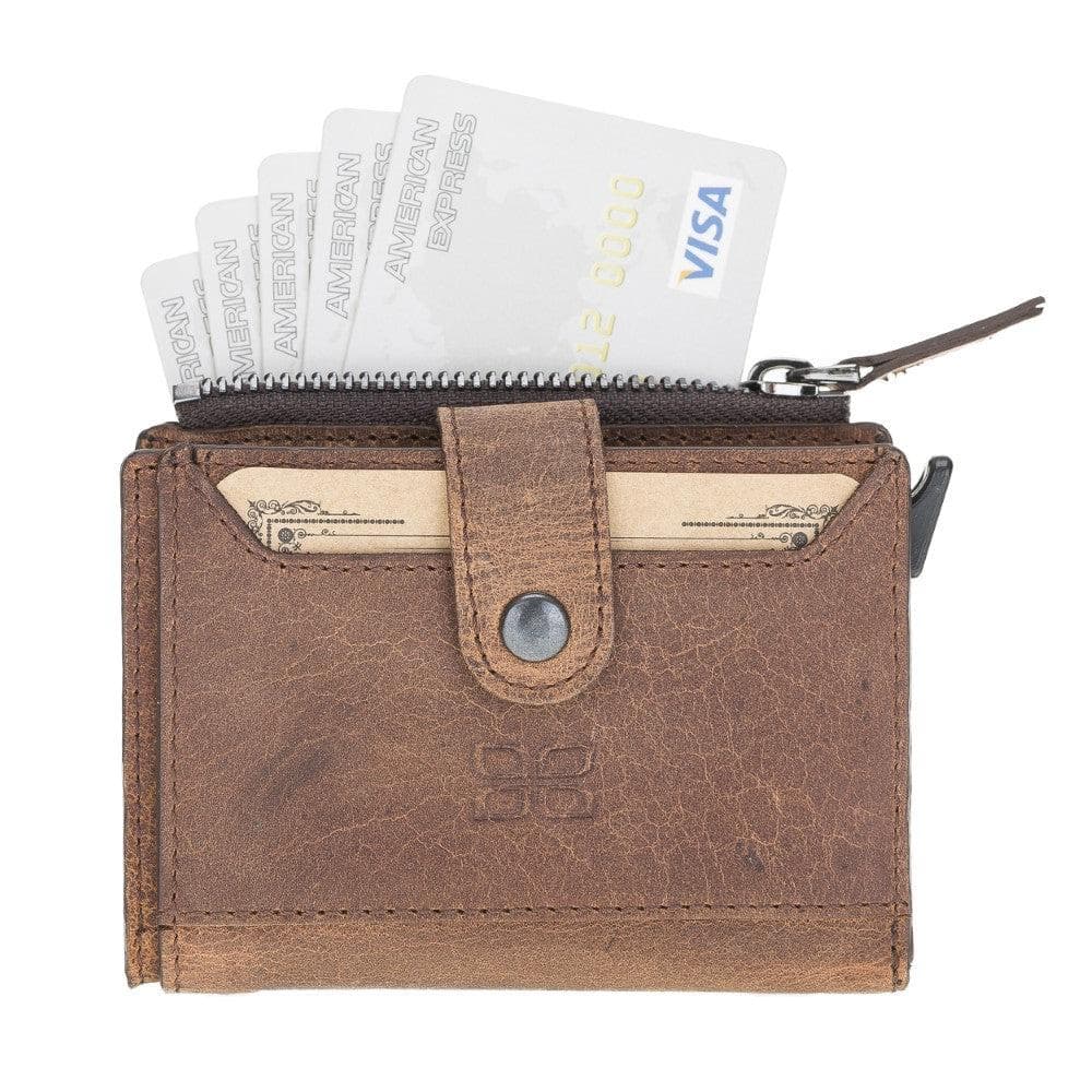 Bouletta Leather Zip Mechanical Card Holder