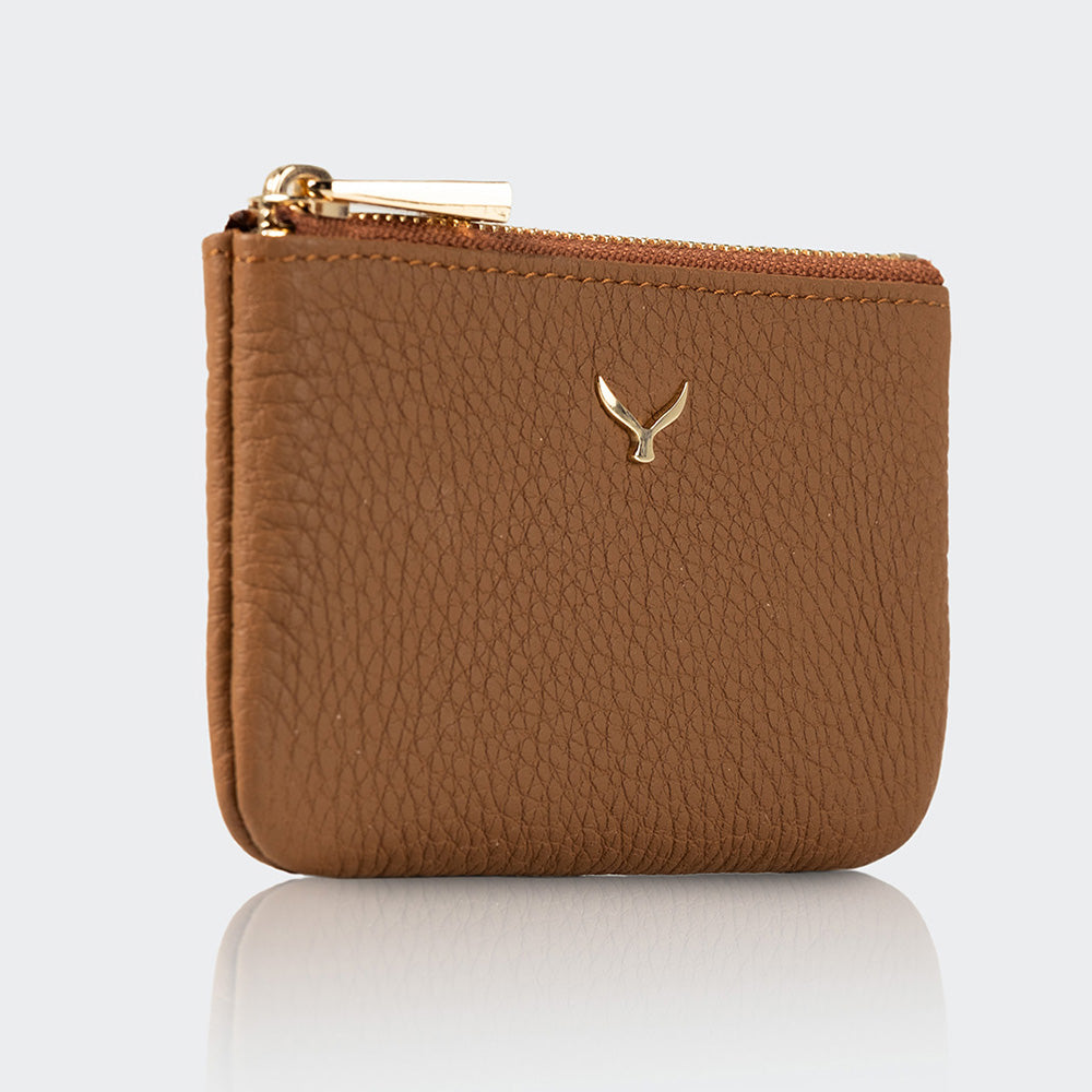 3002 Unisex Leather Coin Purse With Zipper