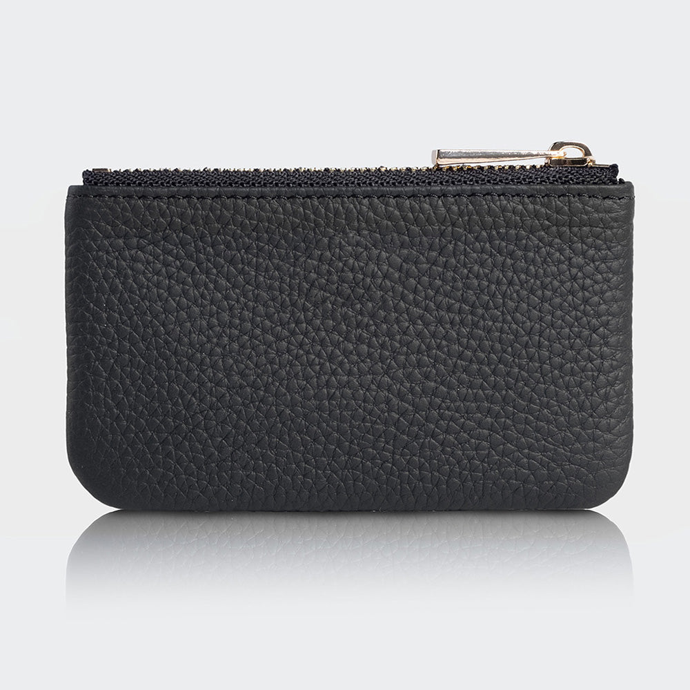 3002 Unisex Leather Coin Purse With Zipper