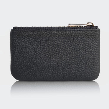 3002 Unisex Leather Coin Purse With Zipper