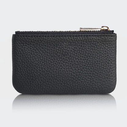 3002 Unisex Leather Coin Purse With Zipper
