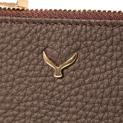 3002 Unisex Leather Coin Purse With Zipper