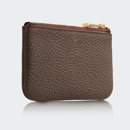 3002 Unisex Leather Coin Purse With Zipper