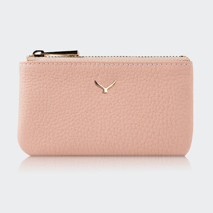 3002 Unisex Leather Coin Purse With Zipper