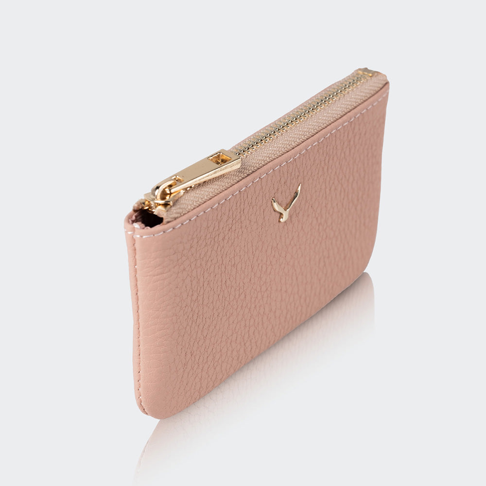 3002 Unisex Leather Coin Purse With Zipper