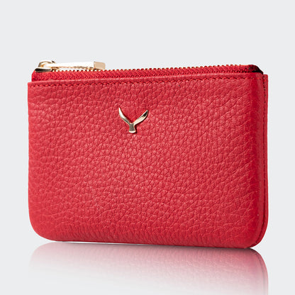 3002 Unisex Leather Coin Purse With Zipper