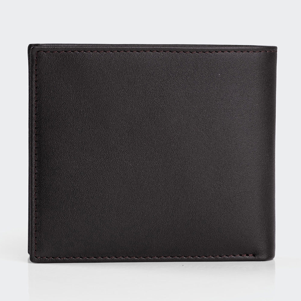 4003 Men Leather Wallet With Two Compartments And Coin Packets