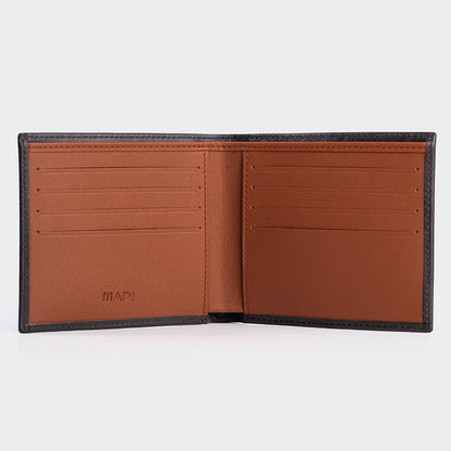 4003 Men Leather Wallet With Two Compartments And Coin Packets