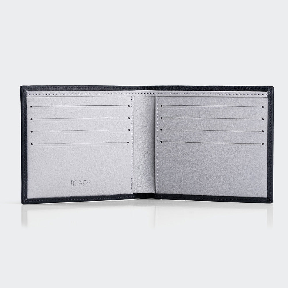 4003 Men Leather Wallet With Two Compartments And Coin Packets