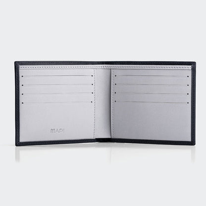 4003 Men Leather Wallet With Two Compartments And Coin Packets