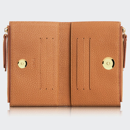 5107 Women Two Pocket Leather Wallet With Magnetic Closure