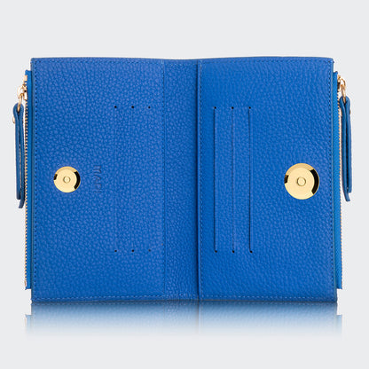 5107 Women Two Pocket Leather Wallet With Magnetic Closure