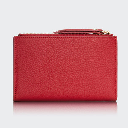 5107 Women Two Pocket Leather Wallet With Magnetic Closure