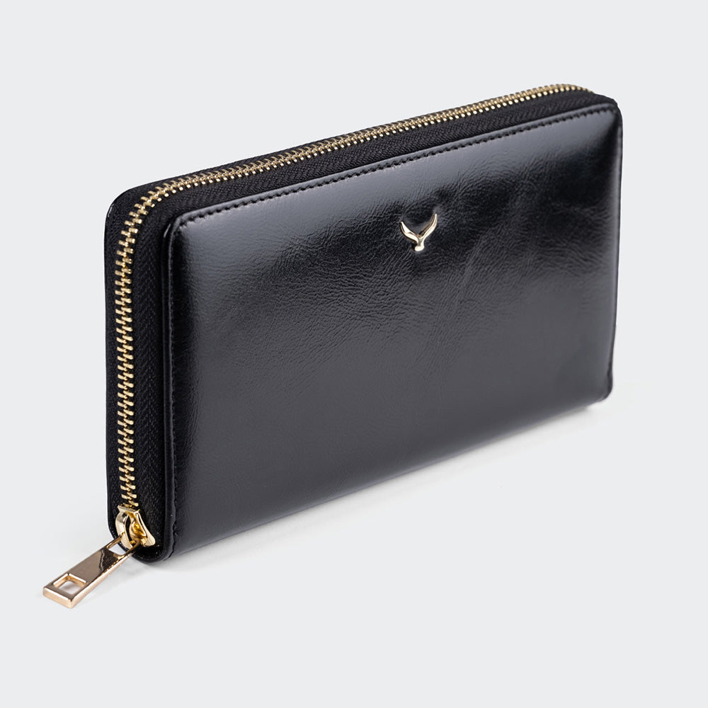 5111 Women Large Leather Wallet With Dual Compartments