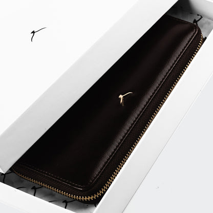 5111 Women Large Leather Wallet With Dual Compartments