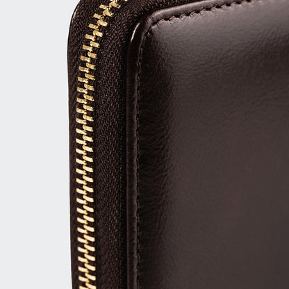 5111 Women Large Leather Wallet With Dual Compartments