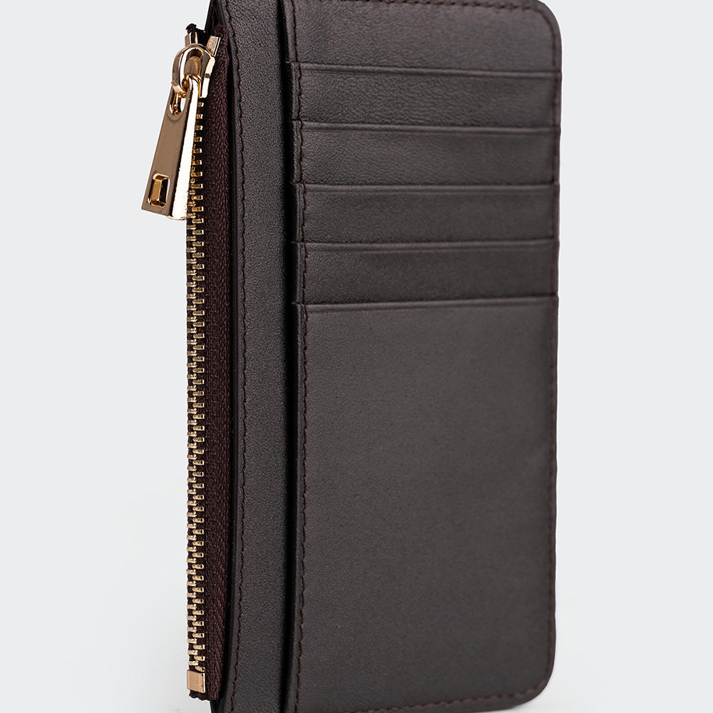 5507 Women Leather Card Holder With Zipper