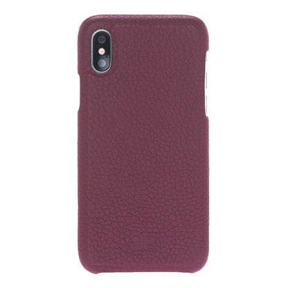 Bouletta Apple iPhone X and iPhone XS Full Covered Genuine Leather Case Purple