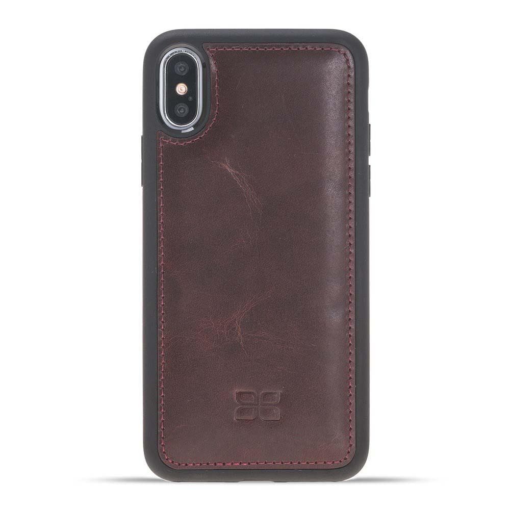 Bouletta Apple iPhone X and iPhone XS Leather Case - Flexible Leather Cover Vegetal Brown