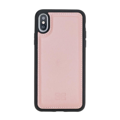 Bouletta Apple iPhone X and iPhone XS Leather Case - Flexible Leather Cover Pink