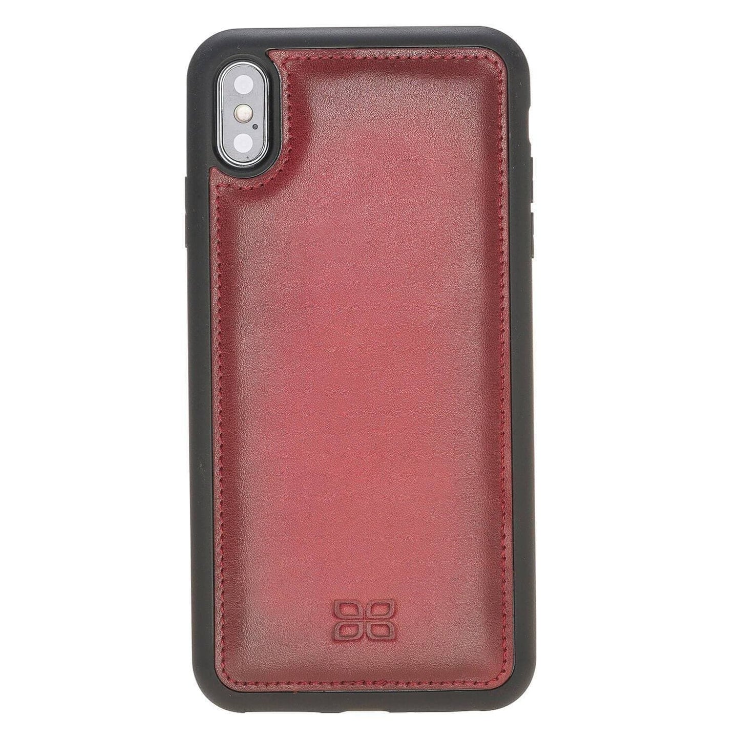 Bouletta Apple iPhone X and iPhone XS Leather Case - Flexible Leather Cover Red