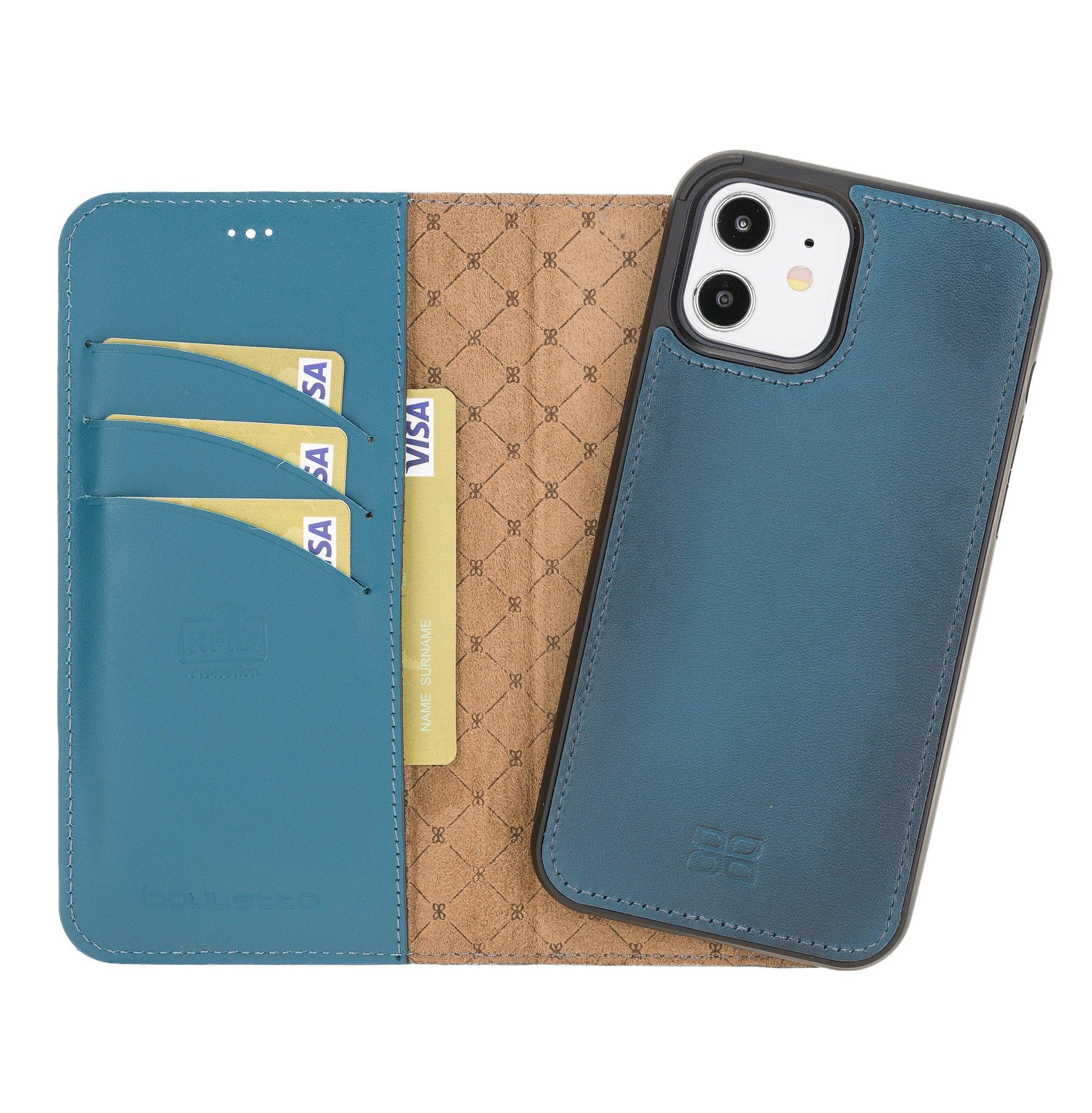 Bouletta Detachable Leather Wallet Cases for Apple iPhone 12 Series iPhone 12 Pro - iPhone 12 / Blue