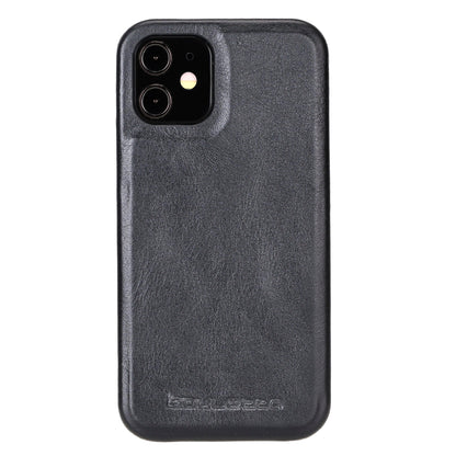 Bouletta Fully Leather Back Cover for Apple iPhone 12 Series iPhone 12 / Black