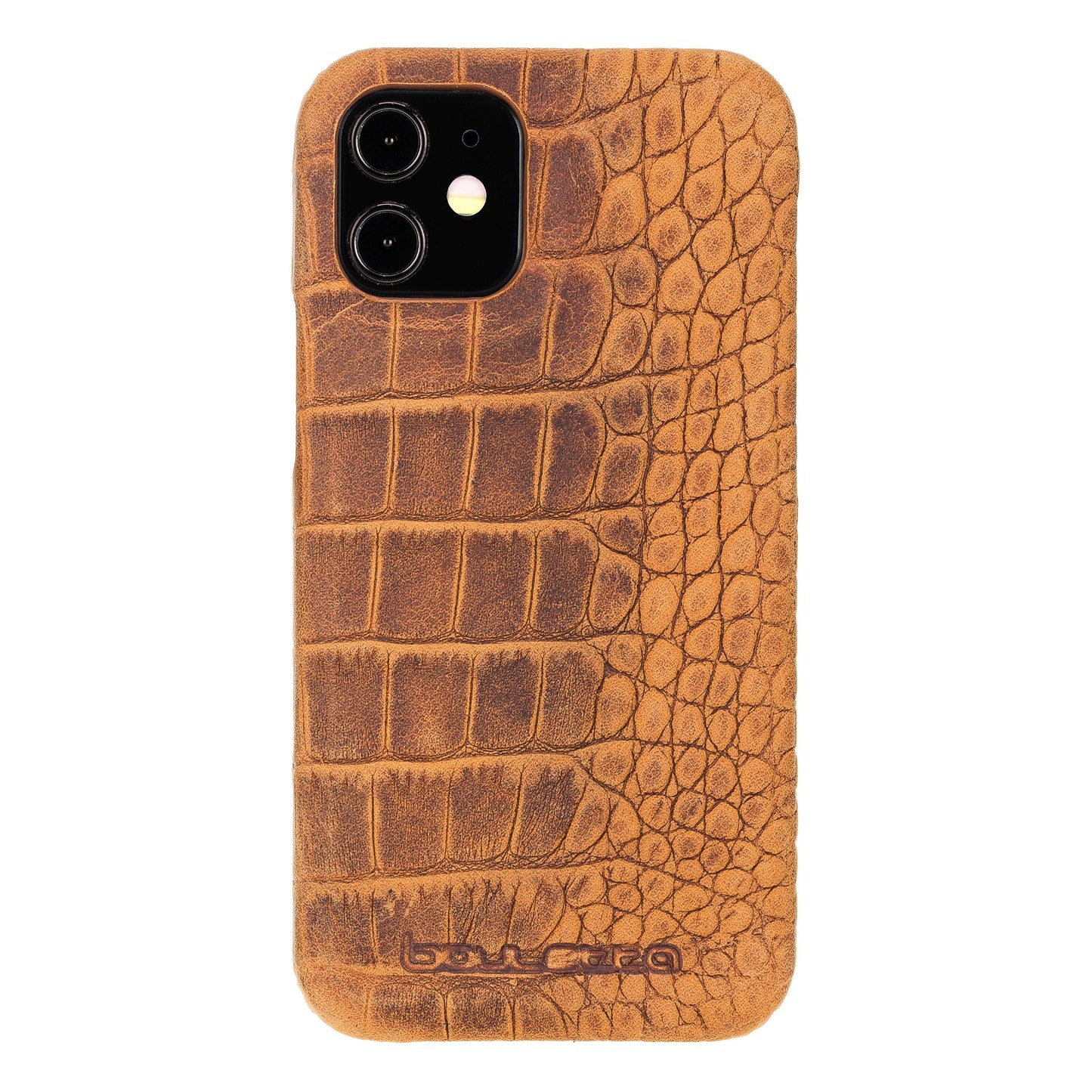 Bouletta Fully Leather Back Cover for Apple iPhone 12 Series iPhone 12 / Dragon Tan