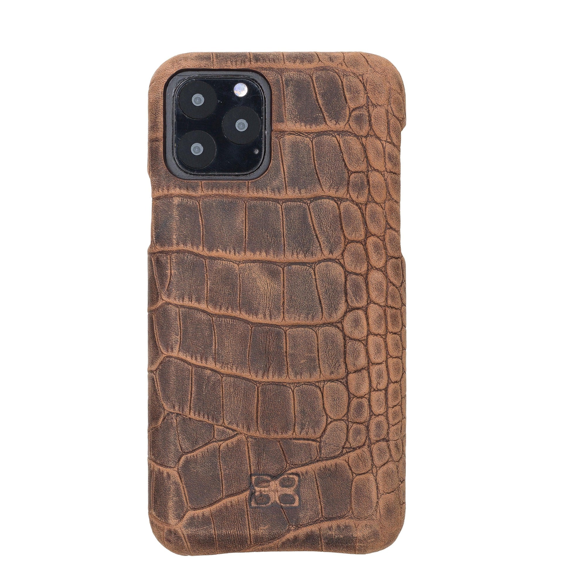 Bouletta Bouletta Fully Leather Back Cover for Apple iPhone 11 Series iPhone 11 Pro / Dragon Brown