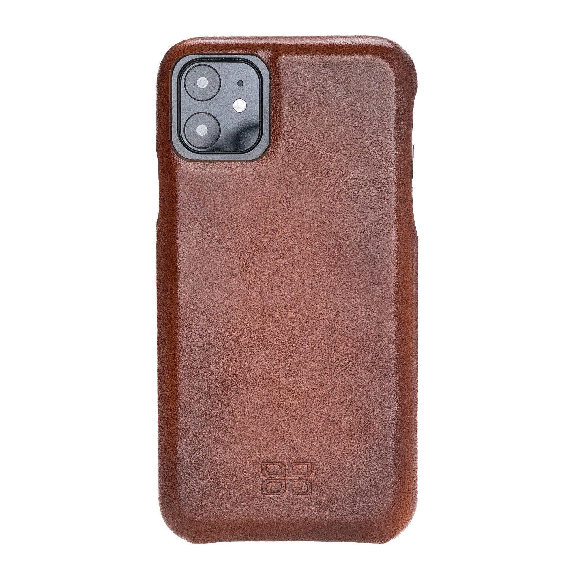 Bouletta Bouletta Fully Leather Back Cover for Apple iPhone 11 Series İPhone 11 / Tan