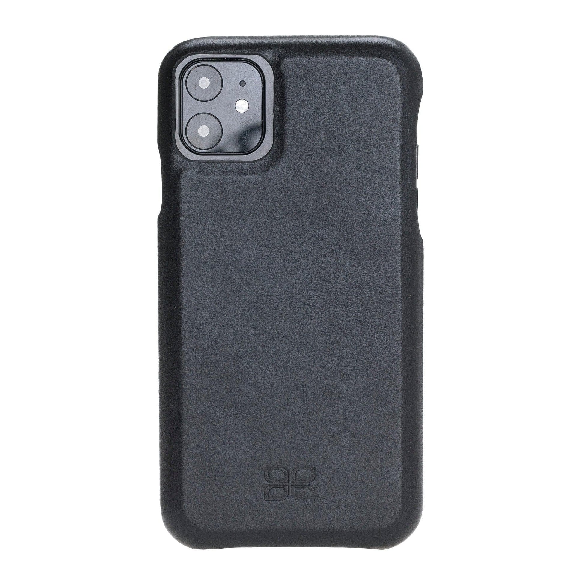 Bouletta Bouletta Fully Leather Back Cover for Apple iPhone 11 Series İPhone 11 / Black