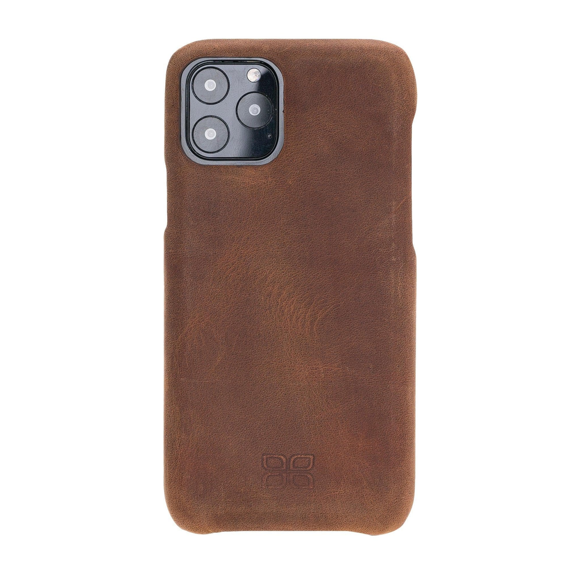 Bouletta Bouletta Fully Leather Back Cover for Apple iPhone 11 Series İPhone 11 / Antic Brown