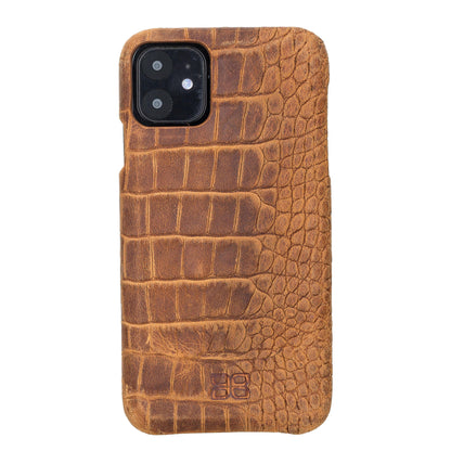 Bouletta Bouletta Fully Leather Back Cover for Apple iPhone 11 Series İPhone 11 / Dragon Mustard