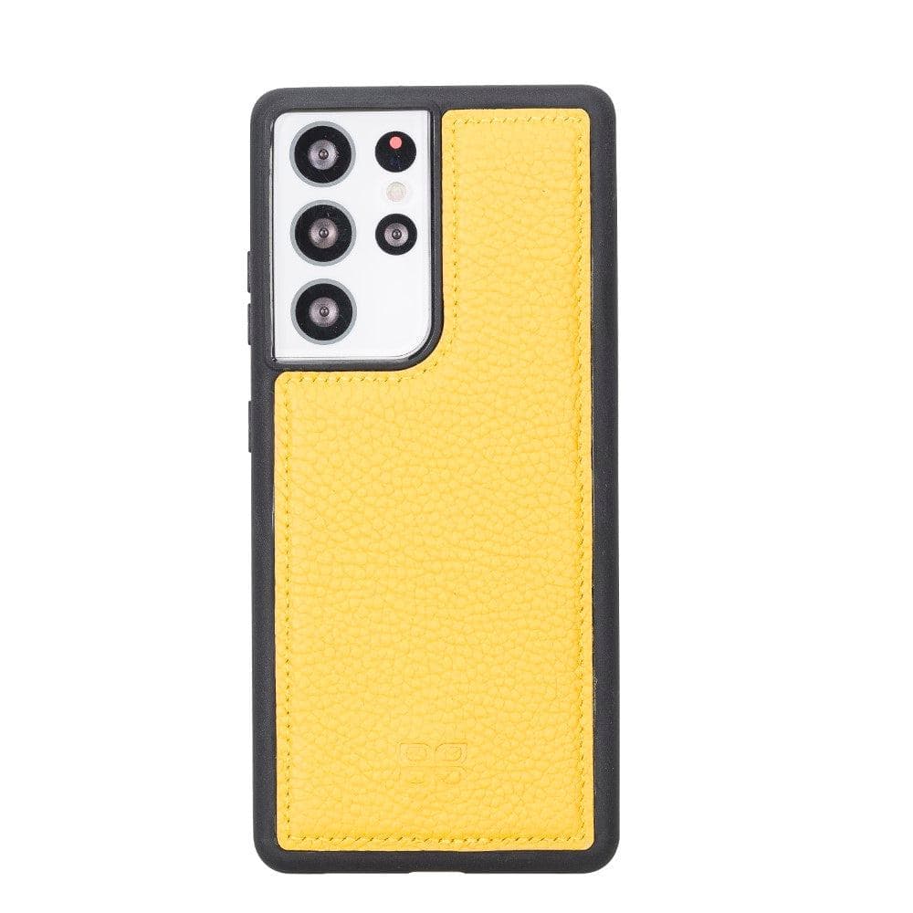 Bouletta Flex Cover Back Leather Cases for Samsung Galaxy S21 Series S21 Ultra 6.8" / Yellow